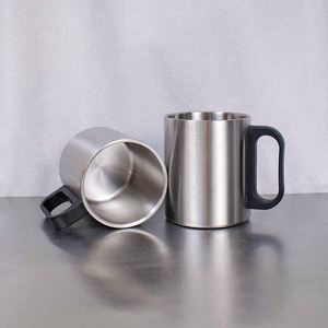 Stainless Steel Travel Mug Straight <b>Cup</b> Vacuum <b>Insulated</b> Thermal Tumbler with Handle for Outdoor Use - Product Image 2