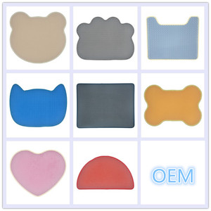 Tappetino <span class=keywords><strong>per</strong></span> <span class=keywords><strong>Lettiera</strong></span> <span class=keywords><strong>per</strong></span> Gatti in EVA Personalizzato a Doppio Strato Lavabile - Product Image 3