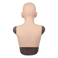 Masque de beauté féminin réaliste en silicone pour mascarade, couvre-tête portable, accessoire de tête pour Drag Queen, travesti, accessoires de film, cosplay