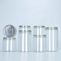 Boîte en plastique PET transparente hermétique multi-tailles avec anneau de traction, en vrac, vide, facile à ouvrir, fabriquée en Chine