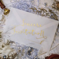 Invitación de Boda de Papel Glassine con Impresión Digital a Color Personalizada, Biodegradable, Reciclable y Resistente a Altas Temperaturas