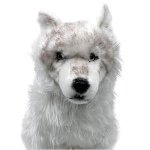 Thực tế 18 \ "siêu mềm bắc cực Sói Thú nhồi bông PP bông đầy Tundra động vật cho trẻ em món quà sinh nhận-canis lupus arctos - Product Image 2