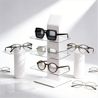 Support d'affichage pour lunettes en acrylique transparent, support multifonctionnel pour lunettes de soleil, pour les magasins de vente au détail de lunettes, support pour lunettes de soleil et lunettes