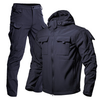 Ropa y Pantalones Impermeables y Cortavientos de Forro Polar Cálido para Invierno, de Color Sólido, Adecuados para Pescar