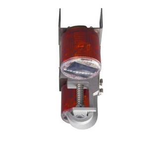 Feux d'avertissement solaires KSL-JSS 2x4W LED Cadre en aluminium rouge IP65 Sécurité routière - Product Image 5