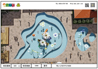 Toboggan aquatique en nylon, métal et fibre de verre YIDELI, équipement de terrain de jeux intérieur/extérieur, pour les maisons, les centres de villégiature, les parcs d'attractions, usage commercial