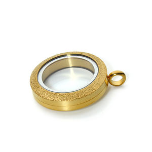 つや消し面20/25/30mm316Lステンレス鋼ネジ防水ガラスフローティングロケットコインホルダーペンダント - Product Image 2