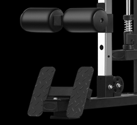 Venta al Por Mayor Máquina Smith Multifuncional Moderna, Equipo de Gimnasio Duradero con Soporte de Barra Ajustable para Sentadillas y Entrenamiento Físico Unisex