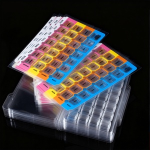 Factory Direct Disposable PET Cold Seal <b>7</b> Days Medicine Tray Clamshell Blister Packaging for Pills <b>Tablets</b> and Capsules - Product Image 6