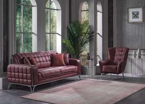 Juego de sofá Chesterfield moderno Talha, cama de madera y tela de alta calidad para sala de estar, muebles para el hogar - Product Image 2