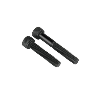 Metric Black Steel <b>Screw</b> 10mm Cap Diameter Coarse Thread Class 8.8 Round Head - Product Image 1