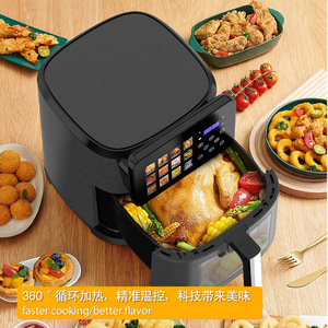 Air Fryer 10L Touch Control Electric Oven With Non Stick Ceramic Coating For Home Use And Export - Product Image 4