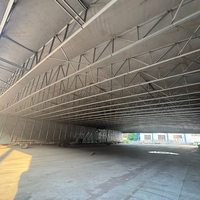 Toldo Retráctil Impermeable para Exteriores, Plegable y Móvil, para Almacenamiento en Almacenes, Estacionamientos y Patios