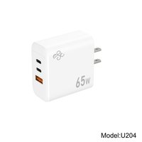 Chargeur USB-C à vente chaude, PD 65W, prise AU/EU/UK/US, bloc de charge rapide USB-C 3 ports pour MacBook, iPad, iPhone, ordinateur portable