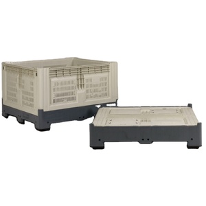 Warehouse plastic collapsing folding crate plastic storage folding foldable plastic boxes