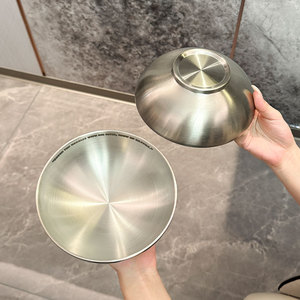 304 Stainless Steel Double Wall Noodle <b>Bowl</b> <b>Large</b> Capacity Anti Scalding Cartoon Design For Household Use - Product Image 3