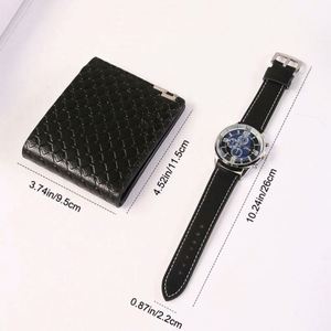 Exquisito Set de Regalo para Hombre: Cartera y Reloj, Regalo para el Día del Padre, San Valentín o para Compañeros de Negocios, para Eventos Especiales - Product Image 3