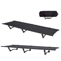 Lit de camp pliable moderne pour 1 personne, idéal pour l'extérieur, prix de gros en vrac