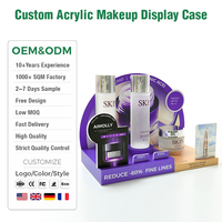 Présentoir de Luxe Personnalisé en Acrylique pour Cosmétiques – Idéal pour Magasins, Boutiques et Tables de Maquillage à Domicile