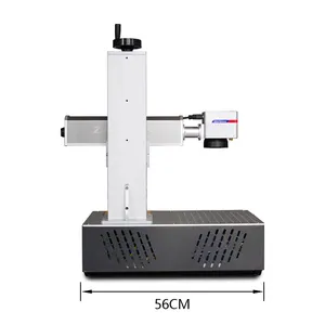 섬유 레이저 50W 보석 절단 조각 금속 레이저 프린터 마킹 이름 목걸이 팔찌 링 마킹 기계 30W