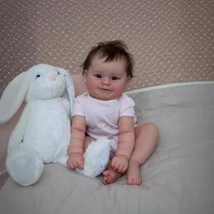 Boneka Bayi Reborn Silikon Realistis Meddie Full Body, Mainan Lembut Bergaya Boneka Fashion, Tahan Air - Product Image 4