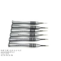0.6Y 2.0Y Slot Phillips Pentalobe 0.8 1.2 Slot 1.5 Slot 2.0 T1 T2 T3 T4 T5 T6 Tournevis Torx