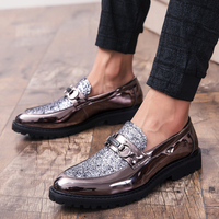 Chaussures Décontractées Homme en Cuir, Style Mocassin Antidérapant, Confortables pour le Bureau et la Marche