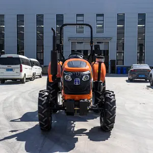 China 50hp EPA Lawn Mower 4x4 Small Tractor With Front End Loader Backhoe Kubota Tractors Trucks Agriculture Mini Farm Tractor