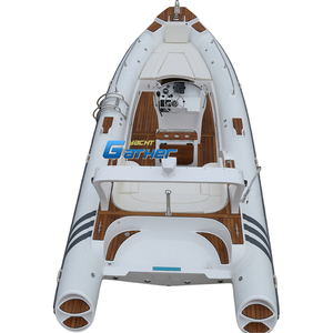 Meilleure vente français ORCA hypalon luxe famille yacht fibre de verre <span class=keywords><strong>coque</strong></span> nervure bateau 760 bateau pneumatique RIB760B - Product Image 4