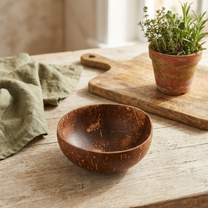 Grand saladier artisanal en bois d'acacia et de manguier, écologique, très résistant, sûr pour les aliments, finition polie, design vintage, idéal pour les fêtes - Product Image 1