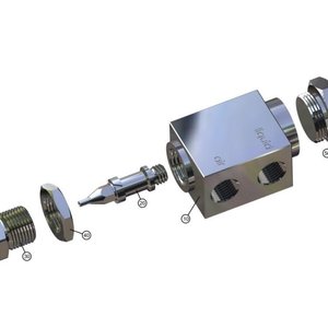 Buse Schlick 970 Forme 0 S4 Orifice 1,0 mm en acier inoxydable pour pistolet de pulvérisation d'air - Product Image 1