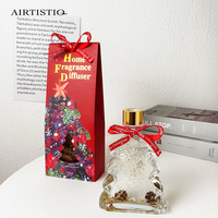 Cadeau de luxe pour Noël et la Saint-Valentin ensemble de diffuseurs d'huiles essentielles pour arbre de Noël bouteille en verre