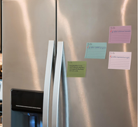 Bloc-notes à feuilles mobiles avec notes autocollantes pour l'école et les listes de choses à faire