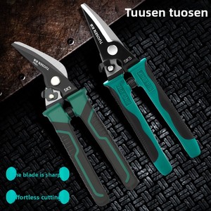 <span class=keywords><strong>Pince</strong></span> à dénuder les fils Tuosun en acier à haute teneur en carbone, outil de sertissage multifonctionnel avec mesure métrique/AWG pour câbles et déchets - Product Image 3