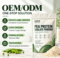 Protéine de pois isolée ISO GMP en poudre, haute pureté, pour la croissance musculaire des adultes, vente directe usine, marque privée, protéine végétale