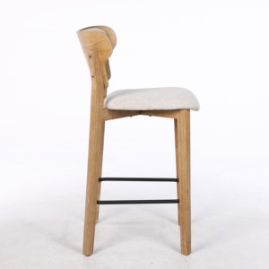 Hiện đại truy cập chiều cao xoay thanh phân bọc vải Gỗ lưng chân ăn ngoài trời phòng khách phòng ngủ ổn định bền - Product Image 3