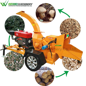 Weiwei nhà máy trực tiếp chi nhánh gỗ Shredder Máy kéo điện diesel cành cây Chopper Máy Nghiền gỗ di động lâm nghiệp máy với CE - Product Image 2