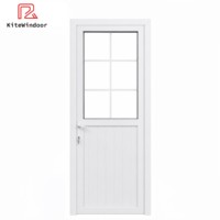 Puerta Abatible de PVC de Diseño Moderno, con Excelente Sellado, para Dormitorio o Exterior, Varios Estilos para el Hogar