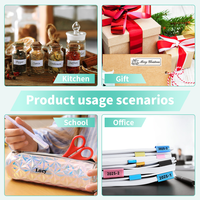 Impresora Portátil de Etiquetas Térmicas, Mini Impresora de Etiquetas sin Tinta para Almacén, SKU, Inventario, Código de Barras, Etiquetas de Piezas de Hardware