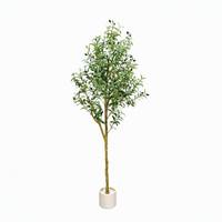 Arbre d'olivier artificiel, plante d'olivier avec fruits, arbre en pot réaliste pour la décoration de la maison, du salon, du bureau, de l'hôtel