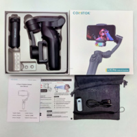 Module de contrôle des gestes de traqueur RGB AI Stabilisateur de cardan pliable 3 axes L7Cpro Plus pour Smartphones,Support Adroïde et IOS