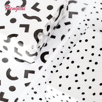 PENGLAI Blumenmuster Kraftpapier Geschenkpapier Seidenpapier Anpassbar für Partys