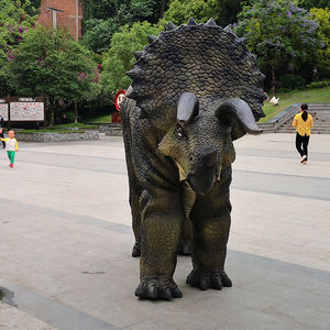 2 personnes Marche Animatronique Réaliste Dinosaure <span class=keywords><strong>triceratops</strong></span> costume - Product Image 3