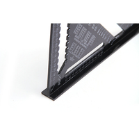 Outil de mesure multifonctionnel triangulaire en alliage d'aluminium de 7 pouces, design moderne de haute précision, DIY OEM, modèle CJTOOL pour la menuiserie
