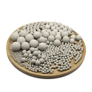 Haute densité 3mm 6mm 13mm 19mm 25mm 30mm support de boule en céramique inerte 17-19% boules en céramique d'alumine