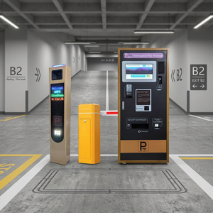 Système de stationnement intelligent clé en main personnalisé avec barrière ANPR et borne de paiement automatique, matériel et logiciel tout-en-un pour centre commercial - Product Image 1
