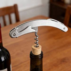 Tire-bouchon professionnel en acier inoxydable pour serveur, ouvre-bouteille pliable avec vis en spirale pour bar, restaurant et usage domestique - Product Image 5