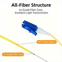 KEXINT Kabel Patch Fiber Optik Single Mode LC UPC PVC/LSZH Berkualitas Tinggi, Panjang Dapat Disesuaikan, Garansi 2 Tahun