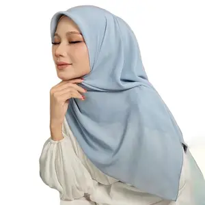Groothandel Hijab Eenvoudige Weelderige Zachte Flowy Malaysia Sjaal Sjaals Abaya Hijab Voor Vrouwen