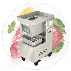 Commercial Stainless Steel Fresh Meat Cube Cutter Meat Products Dicer Soft Meat Slicer Machine Cutting Automatic